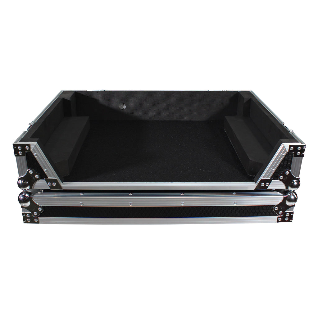 ATA Flight Case For Denon PRIME 4 DJ Controller with 1U Rack Space and Wheels