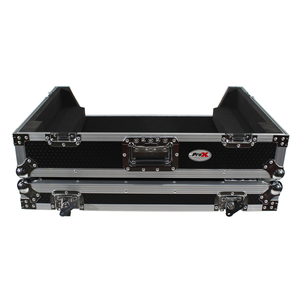 ATA Flight Case For Denon PRIME 4 DJ Controller with 1U Rack Space and Wheels