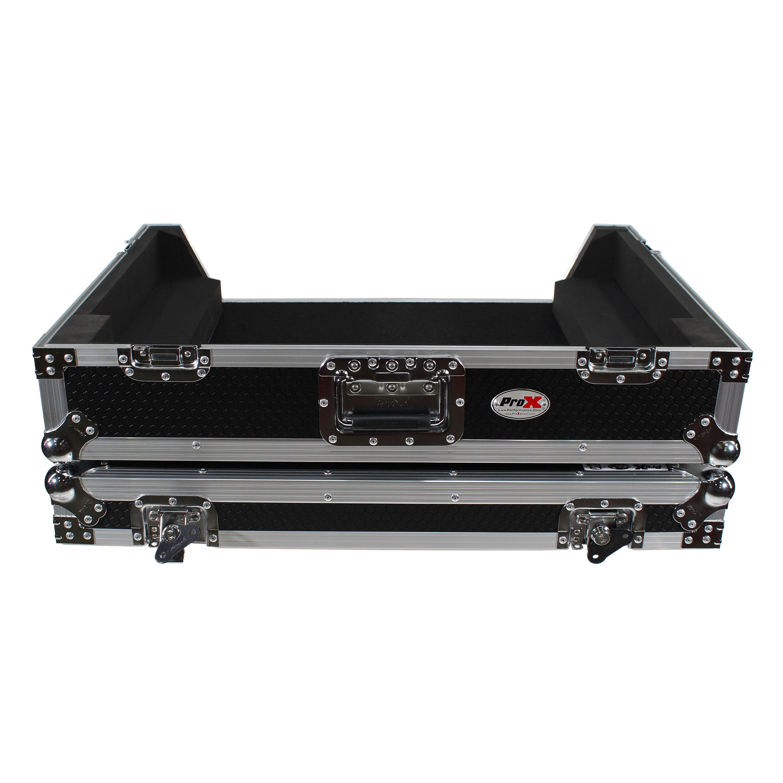 ATA Flight Case For Denon PRIME 4 DJ Controller with 1U Rack Space and Wheels