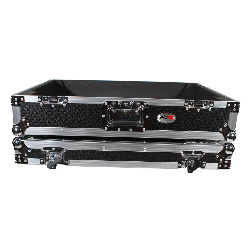 ATA Flight Case For Denon PRIME 4 DJ Controller with 1U Rack Space and Wheels