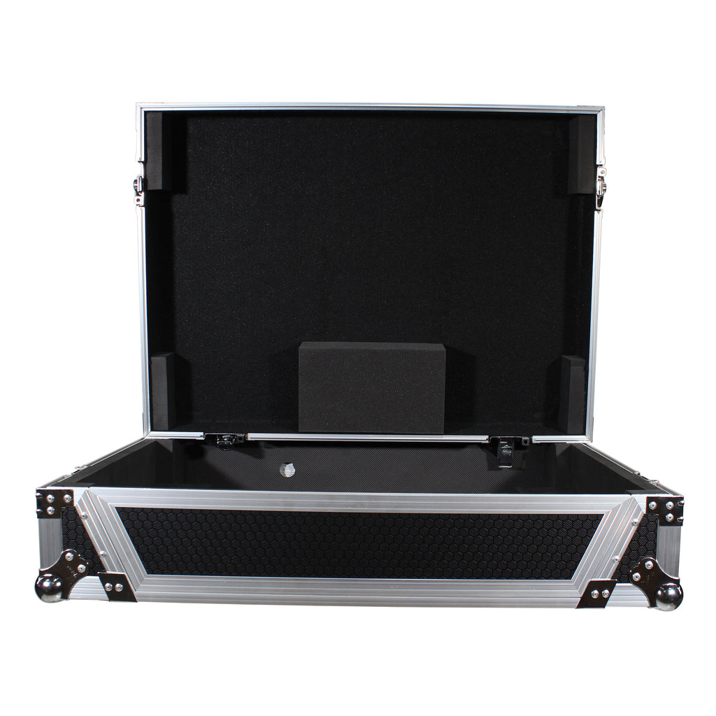 ATA Flight Case For Denon PRIME 4 DJ Controller with 1U Rack Space and Wheels