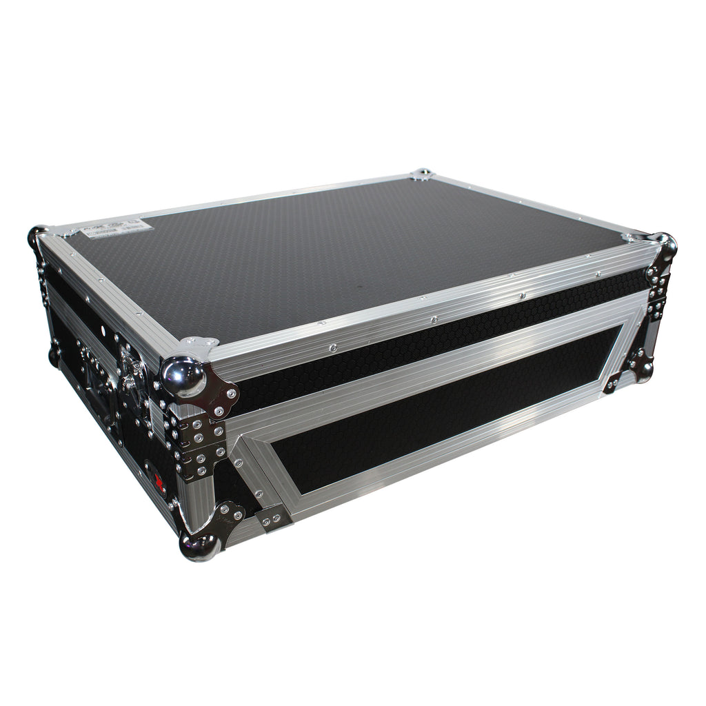 ATA Flight Case For Denon PRIME 4 DJ Controller with 1U Rack Space and Wheels