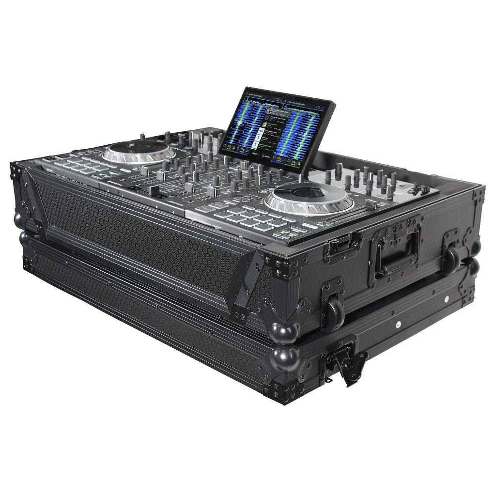 ATA Flight Case For Pioneer PRIME 4 MK2 DJ Controller with 1U Rack Space and Wheels