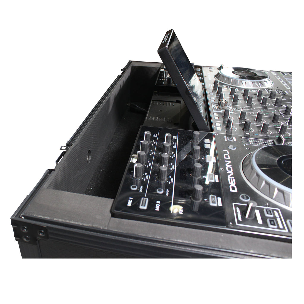 ATA Flight Case For Pioneer PRIME 4 MK2 DJ Controller with 1U Rack Space and Wheels