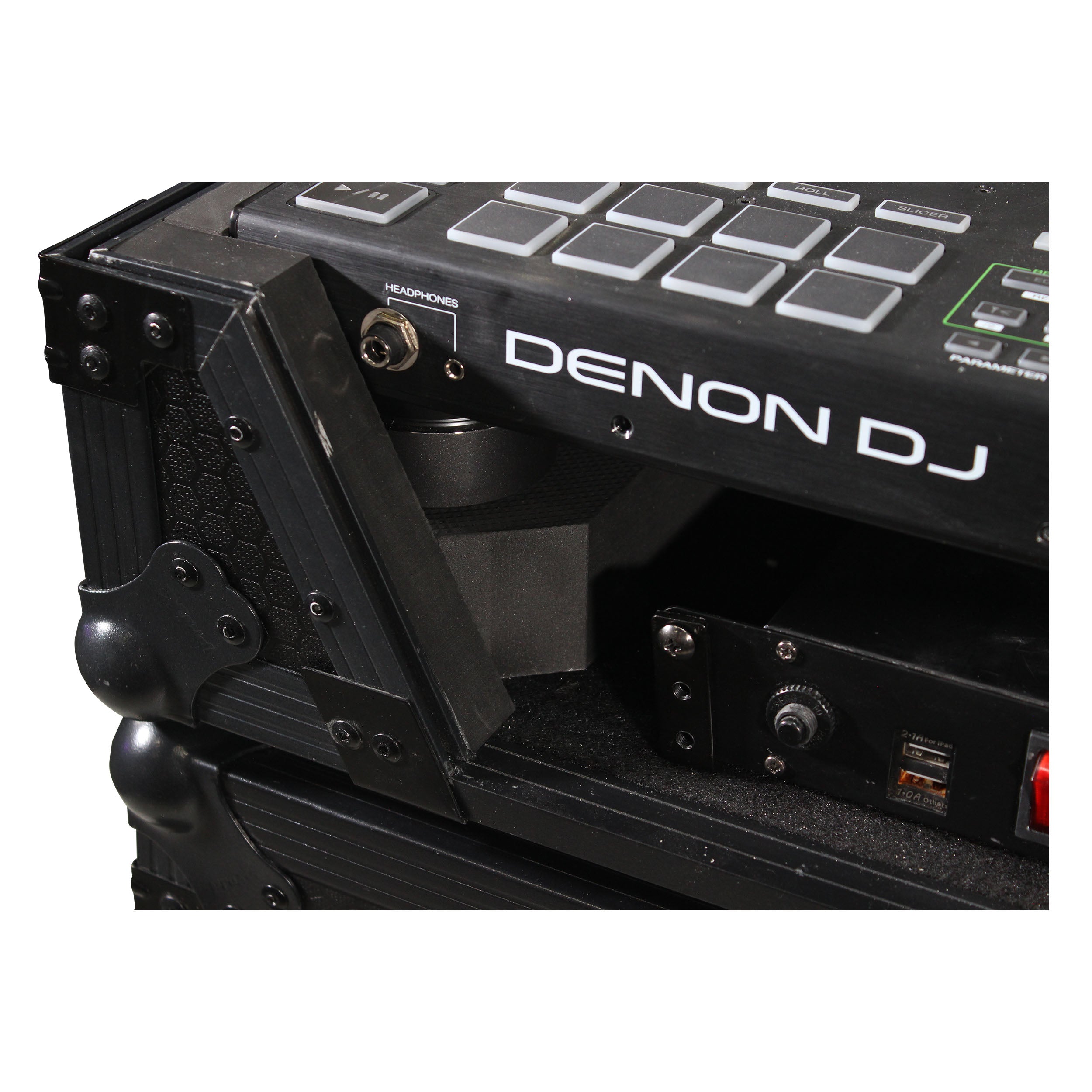 ATA Flight Case For Pioneer PRIME 4 MK2 DJ Controller with 1U Rack Space and Wheels
