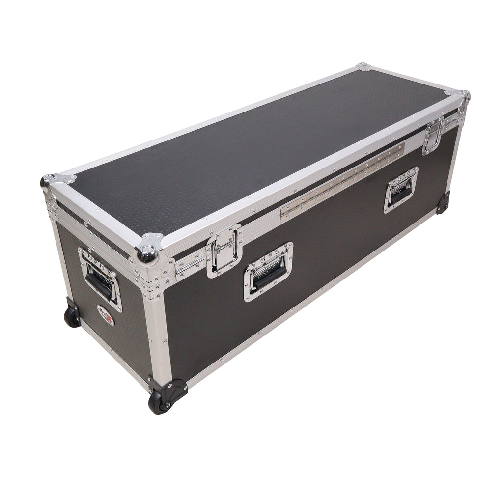 ATA Utility Flight Travel Heavy-Duty Storage Road Case with Low Profile Wheels – 48x16x16 in. Exterior