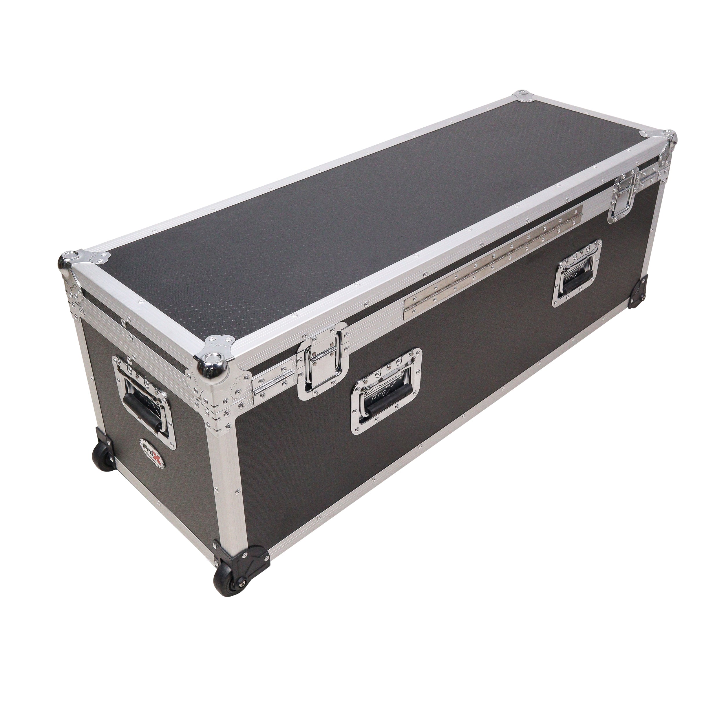 ATA Utility Flight Travel Heavy-Duty Storage Road Case with Low Profile Wheels – 48x16x16 in. Exterior