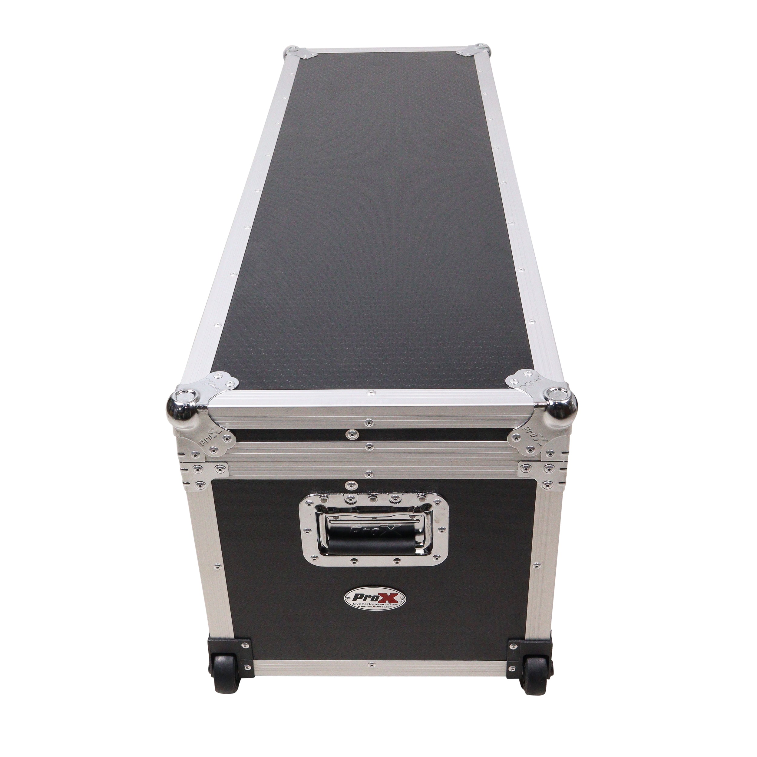 ATA Utility Flight Travel Heavy-Duty Storage Road Case with Low Profile Wheels – 48x16x16 in. Exterior