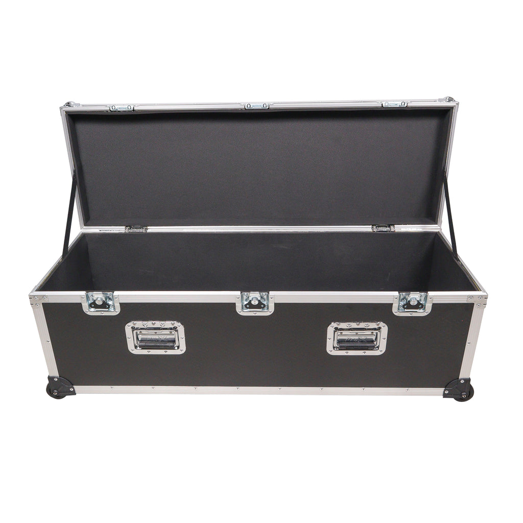 ATA Utility Flight Travel Heavy-Duty Storage Road Case with Low Profile Wheels – 48x16x16 in. Exterior