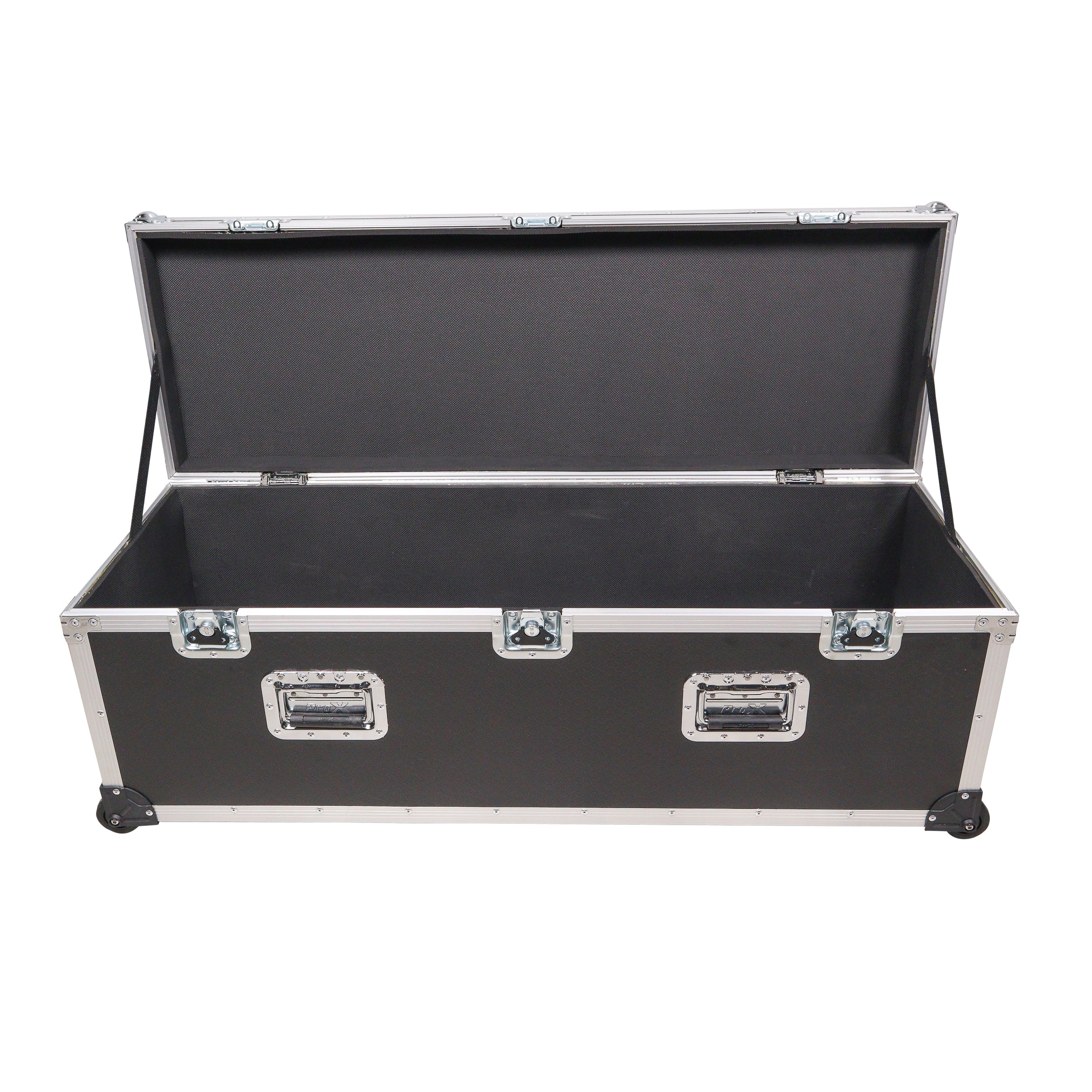 ATA Utility Flight Travel Heavy-Duty Storage Road Case with Low Profile Wheels – 48x16x16 in. Exterior