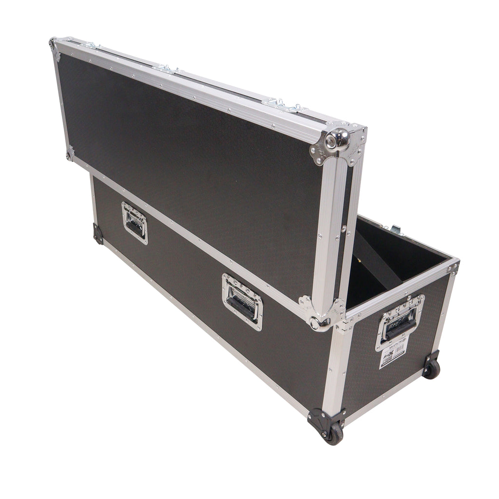 ATA Utility Flight Travel Heavy-Duty Storage Road Case with Low Profile Wheels – 48x16x16 in. Exterior