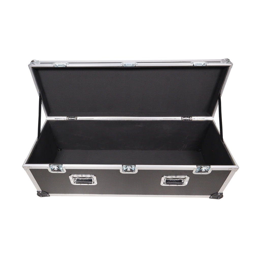 ATA Utility Flight Travel Heavy-Duty Storage Road Case with Low Profile Wheels – 48x16x16 in. Exterior