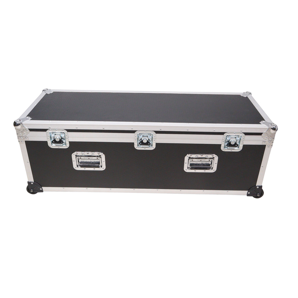 ATA Utility Flight Travel Heavy-Duty Storage Road Case with Low Profile Wheels – 48x16x16 in. Exterior
