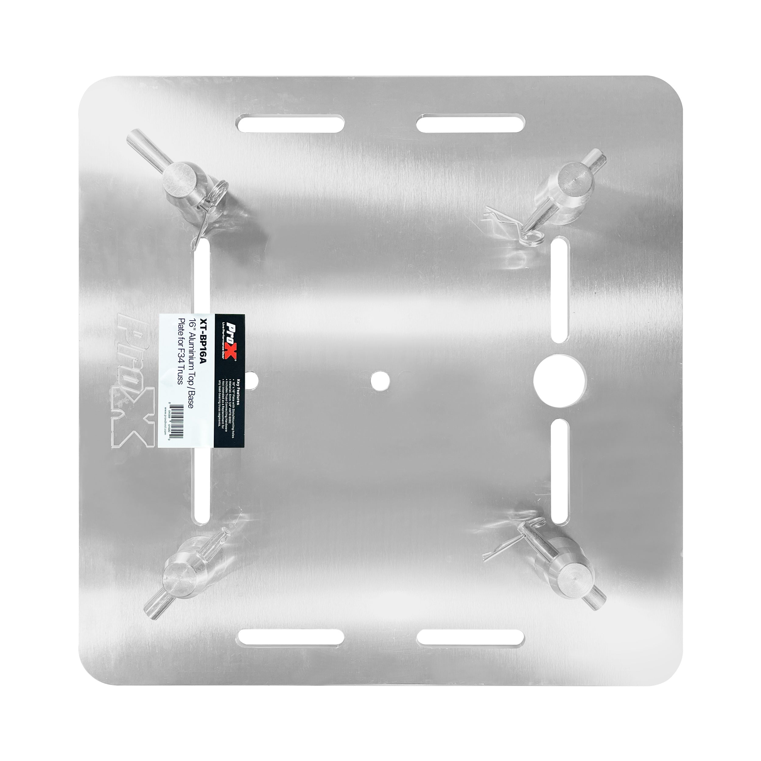 2PCS 16" Aluminum 6mm Truss Base Plate for F34 F32 F31 Conical Square Truss with Connectors
