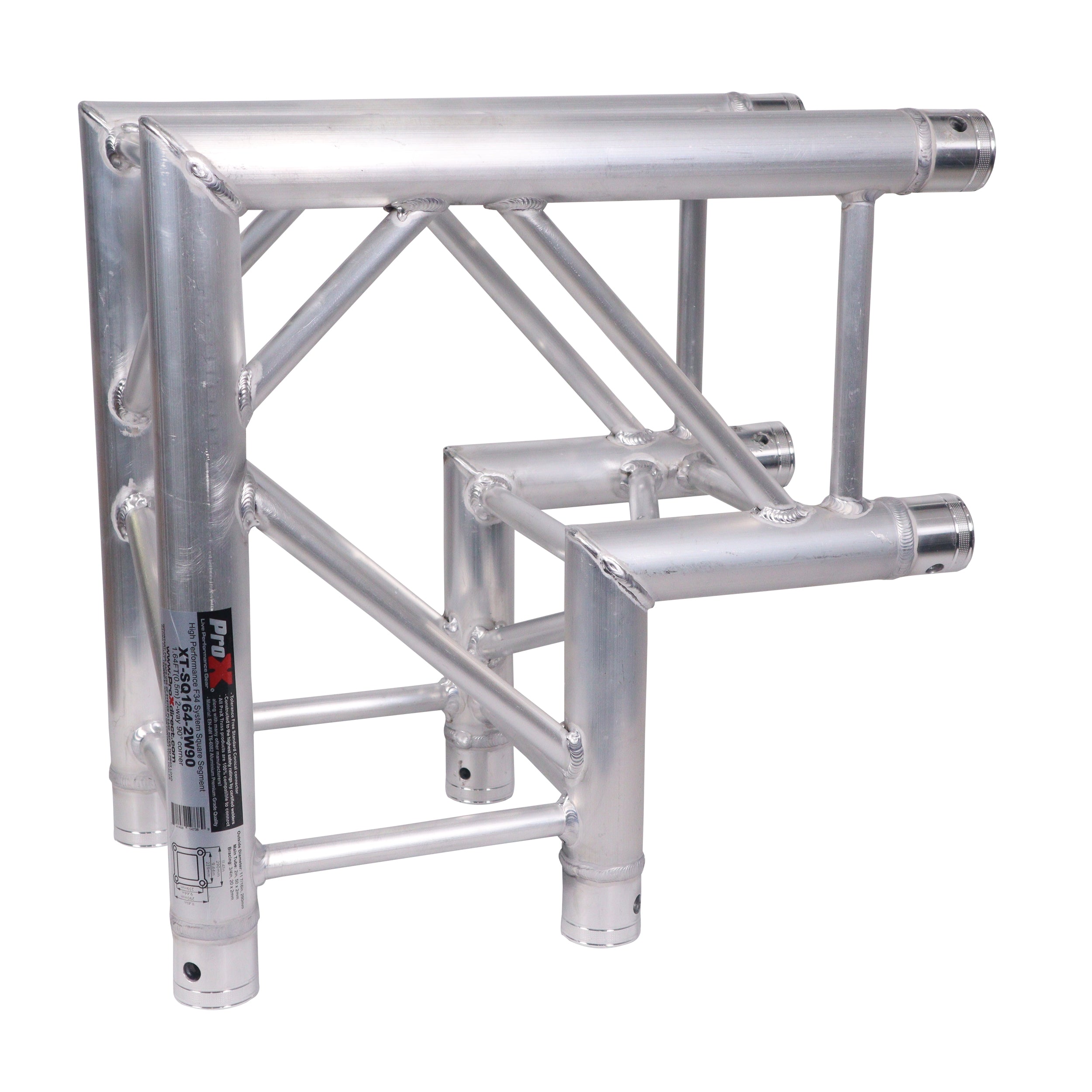 Square Truss Corner 2 Way 90 Degree Angle  - 1.64 ft.