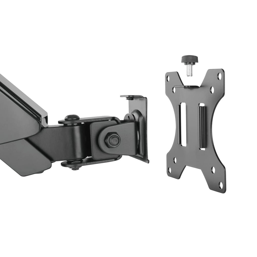 Laptop Tray and Bracket with Gas Spring Double Arm Fits 17" - 32" Monitors