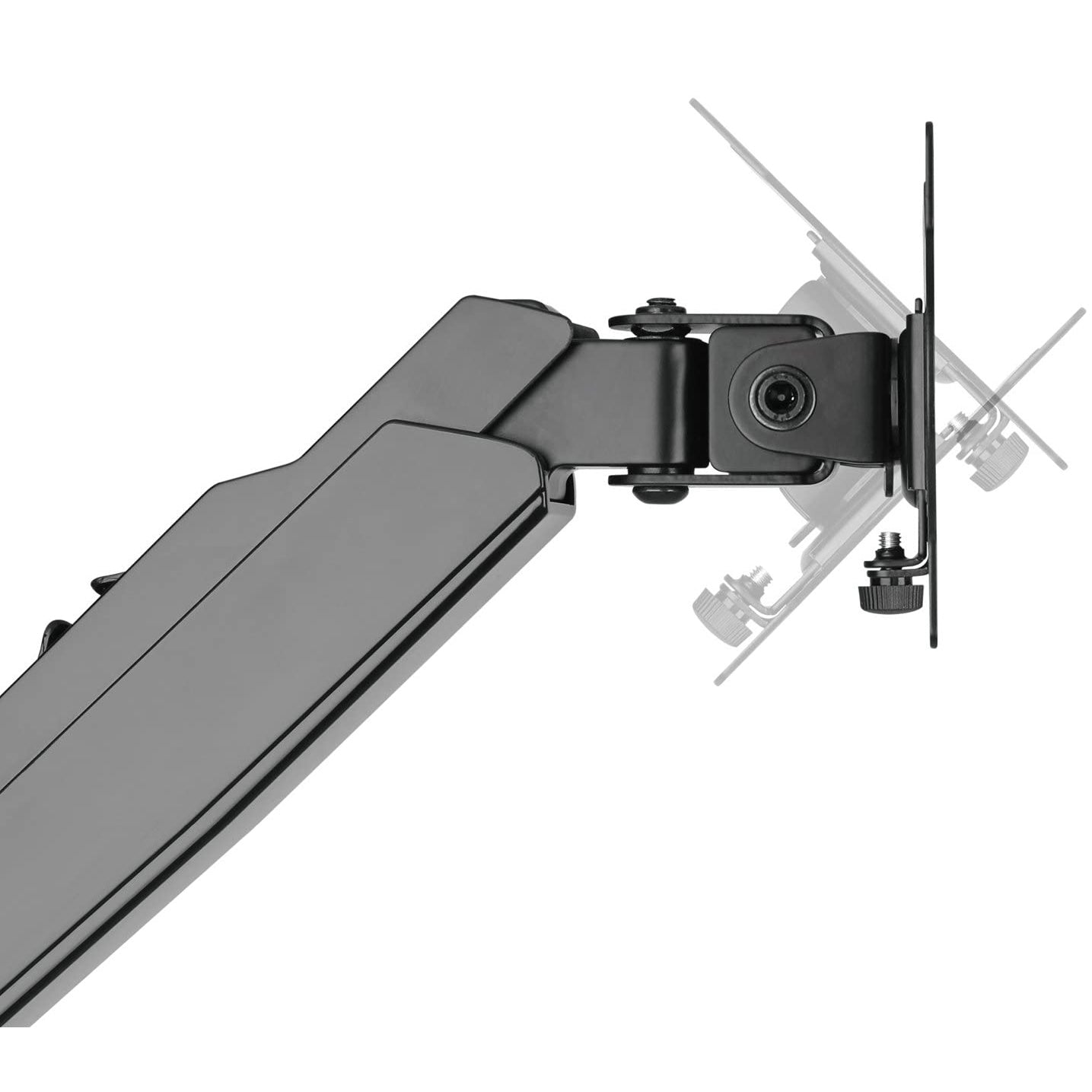 Laptop Tray and Bracket with Gas Spring Double Arm Fits 17" - 32" Monitors