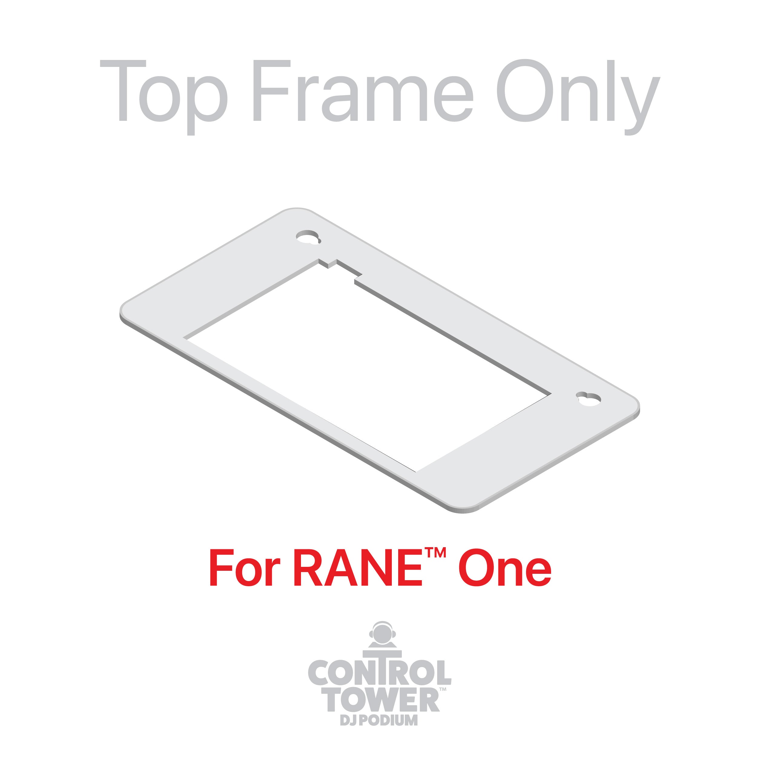 Replacement for Pioneer RANE ONE Top Face Plate for Control Tower DJ Podium White Finish