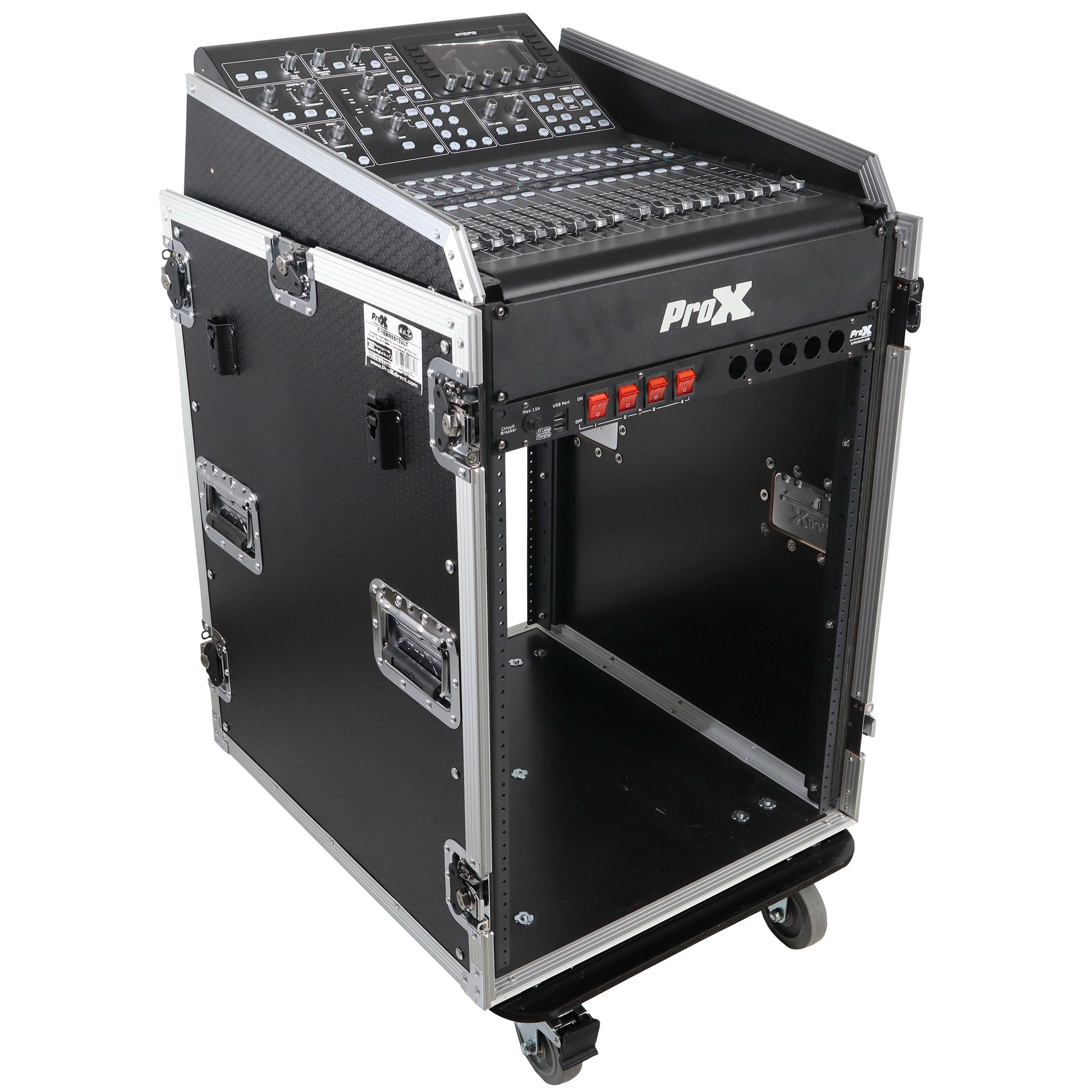 Universal 19 Rack-mount Mixer with 13U Top and 16U Front with 2 Side Work Tables