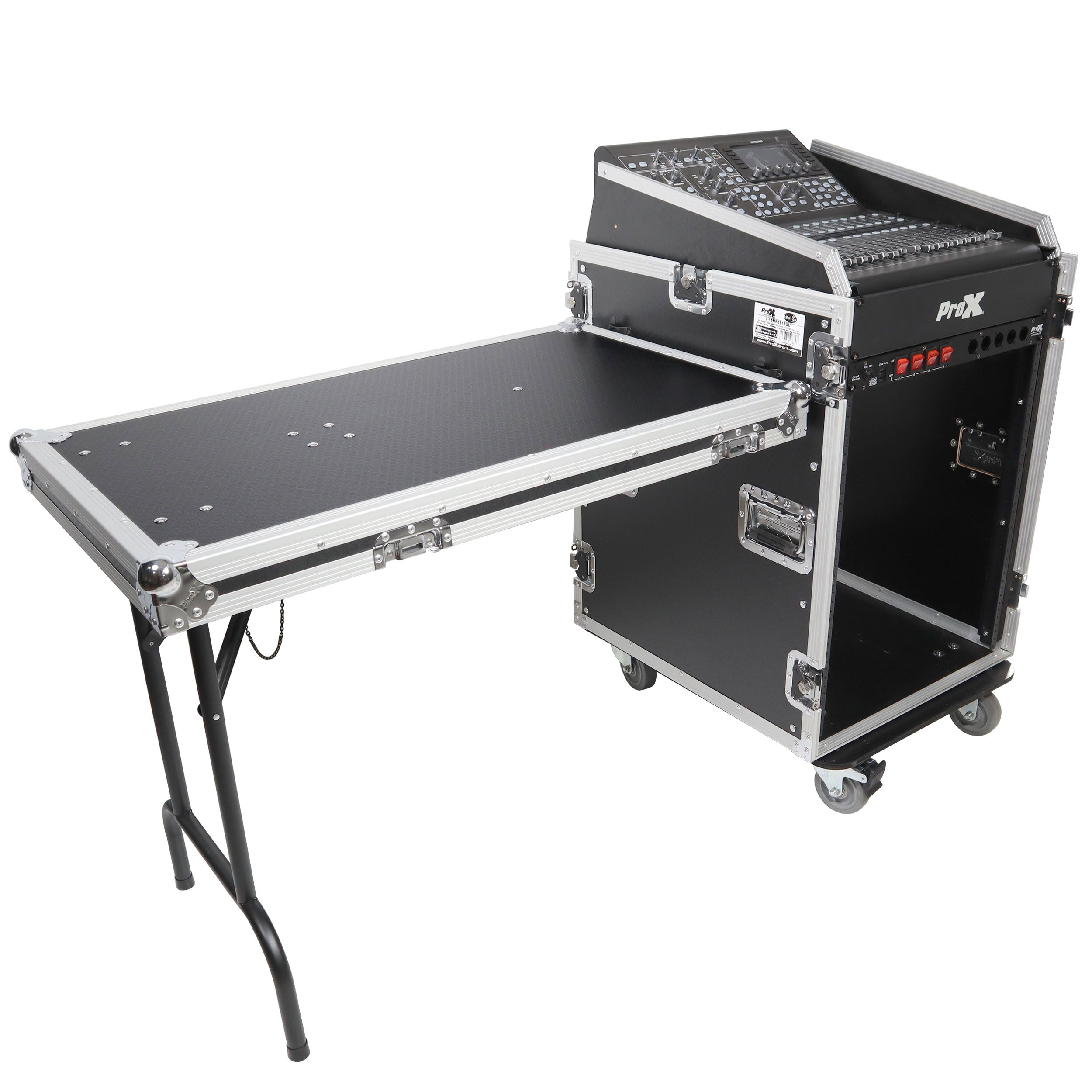 Universal 19 Rack-mount Mixer with 13U Top and 16U Front with 2 Side Work Tables