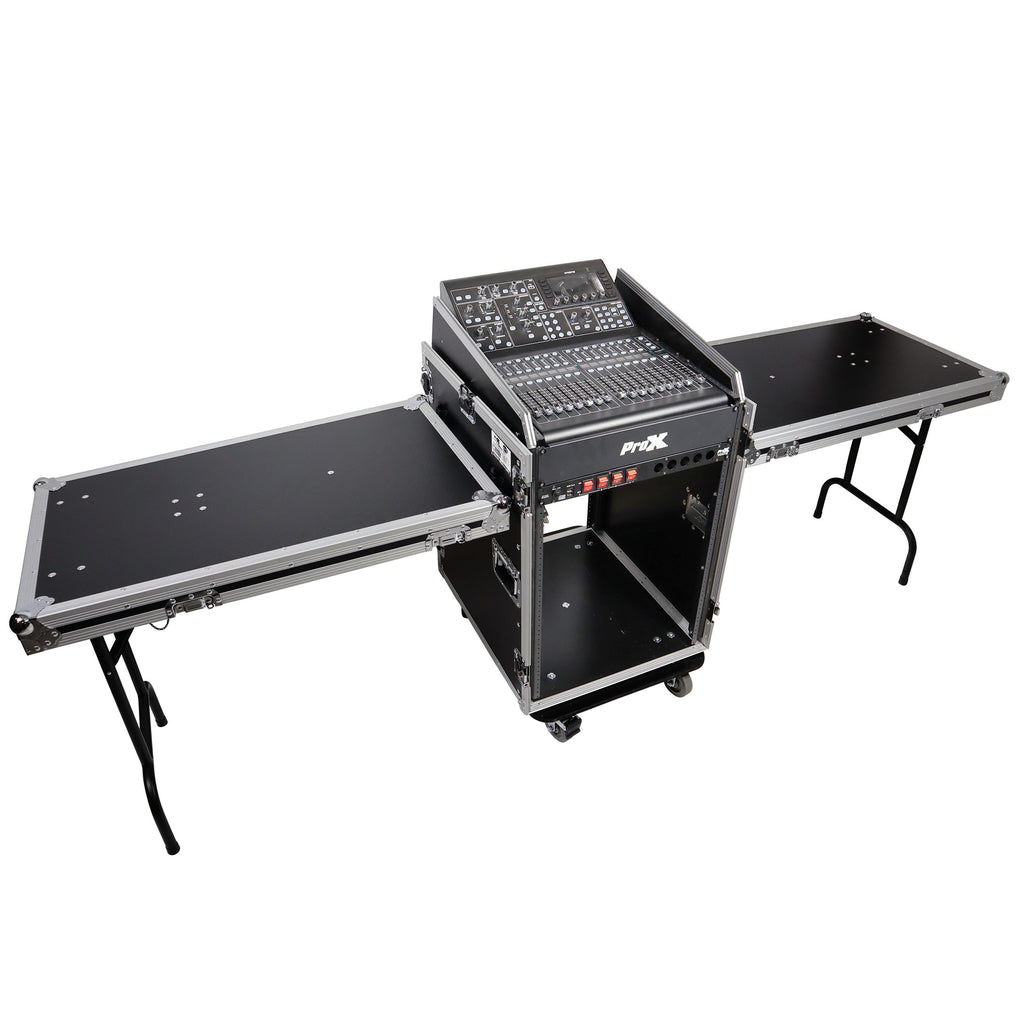 Universal 19 Rack-mount Mixer with 13U Top and 16U Front with 2 Side Work Tables