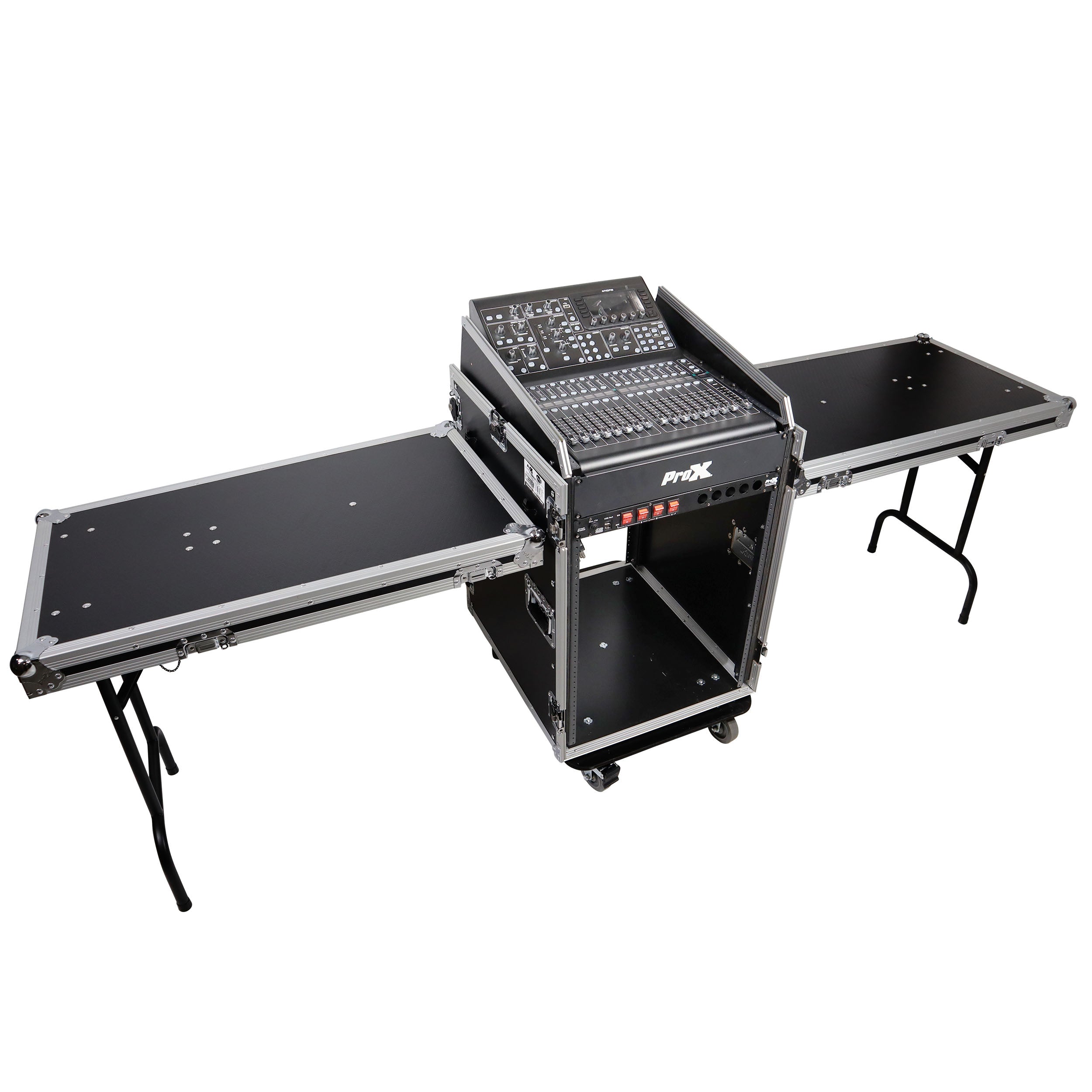 Universal 19 Rack-mount Mixer with 13U Top and 16U Front with 2 Side Work Tables