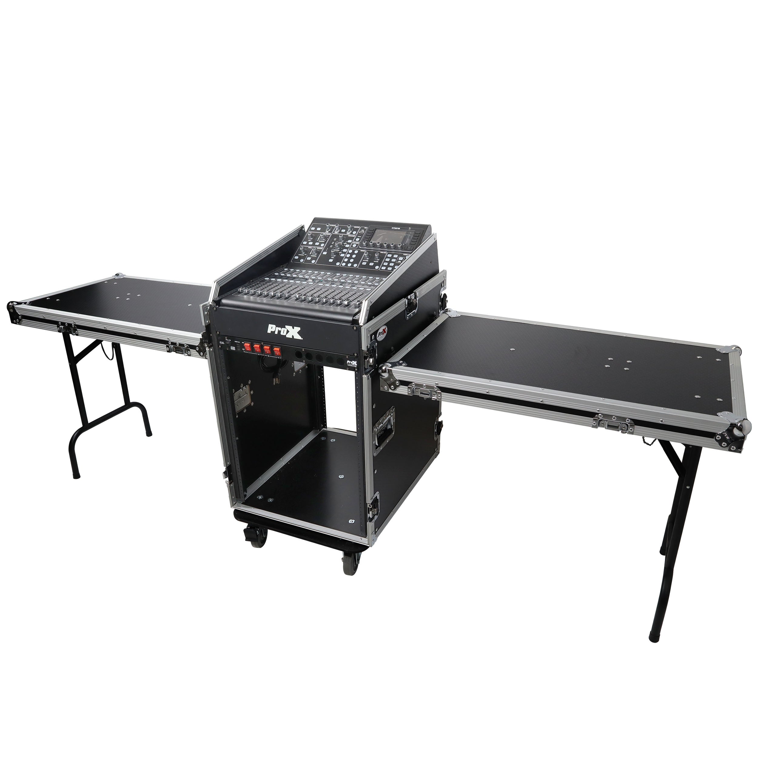 Universal 19 Rack-mount Mixer with 13U Top and 16U Front with 2 Side Work Tables