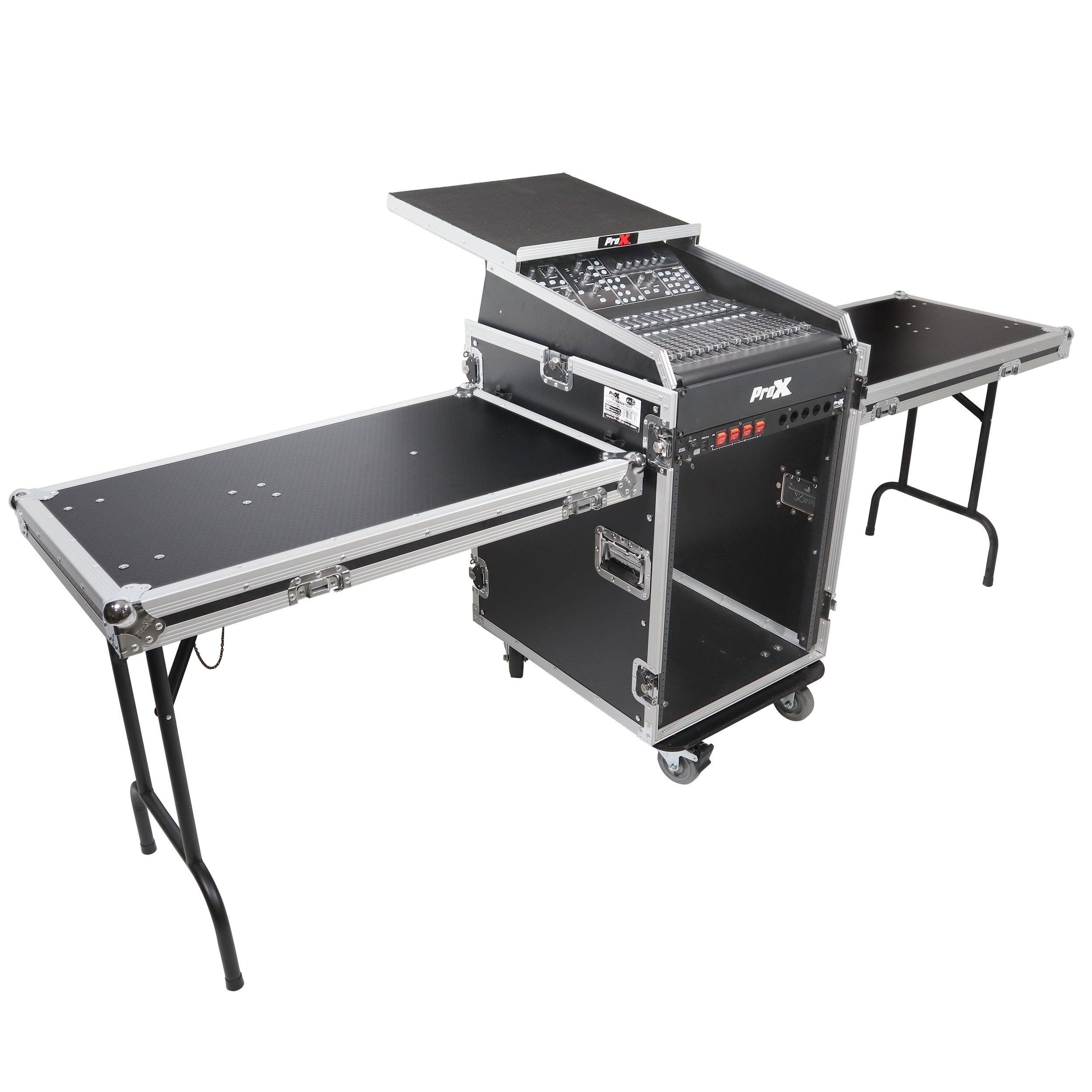 Universal 19 Rack-mount Mixer with 13U Top and 16U Front with 2 Side Work Tables