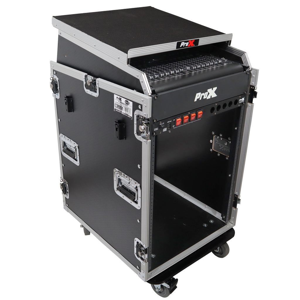 Universal 19 Rack-mount Mixer with 13U Top and 16U Front with 2 Side Work Tables