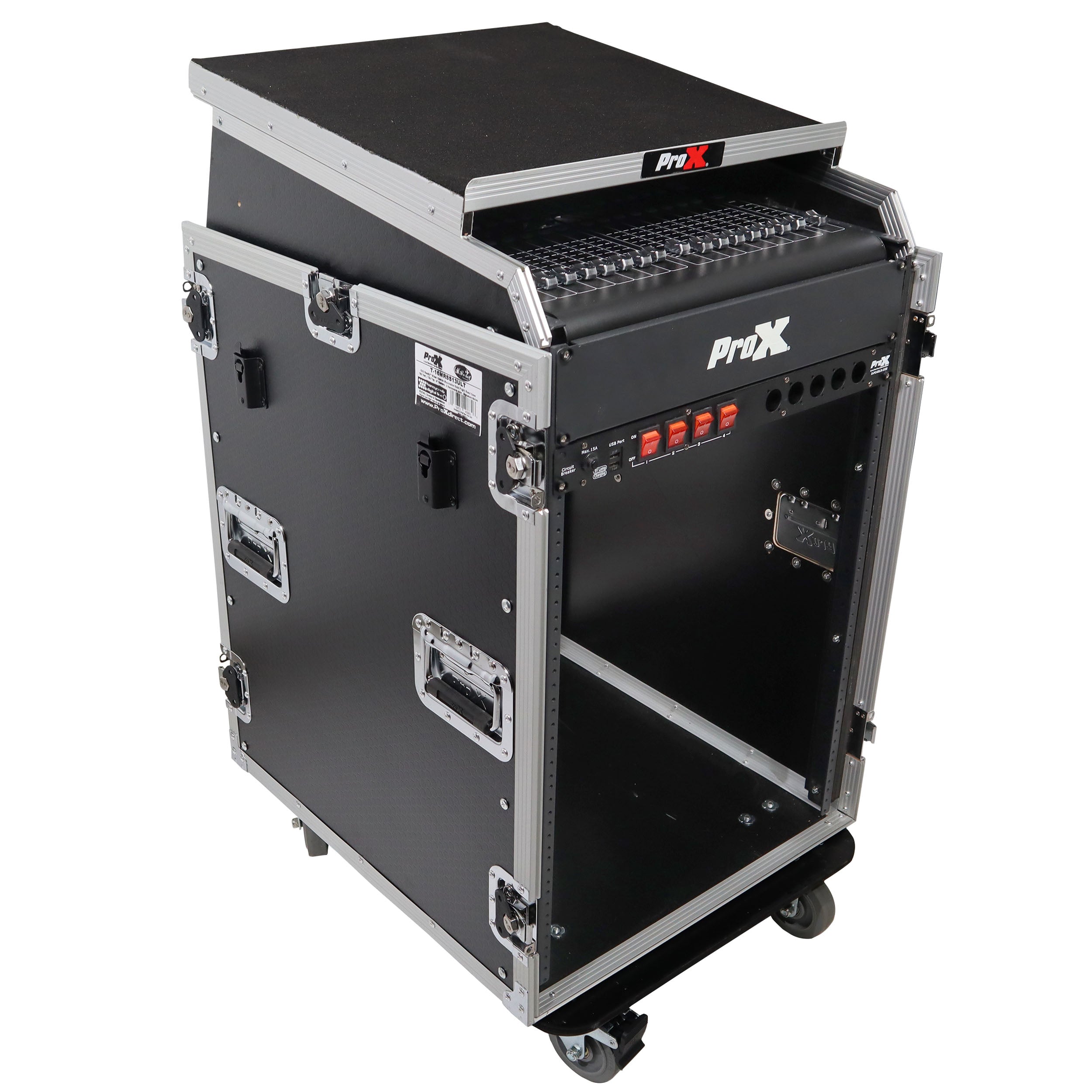 Universal 19 Rack-mount Mixer with 13U Top and 16U Front with 2 Side Work Tables
