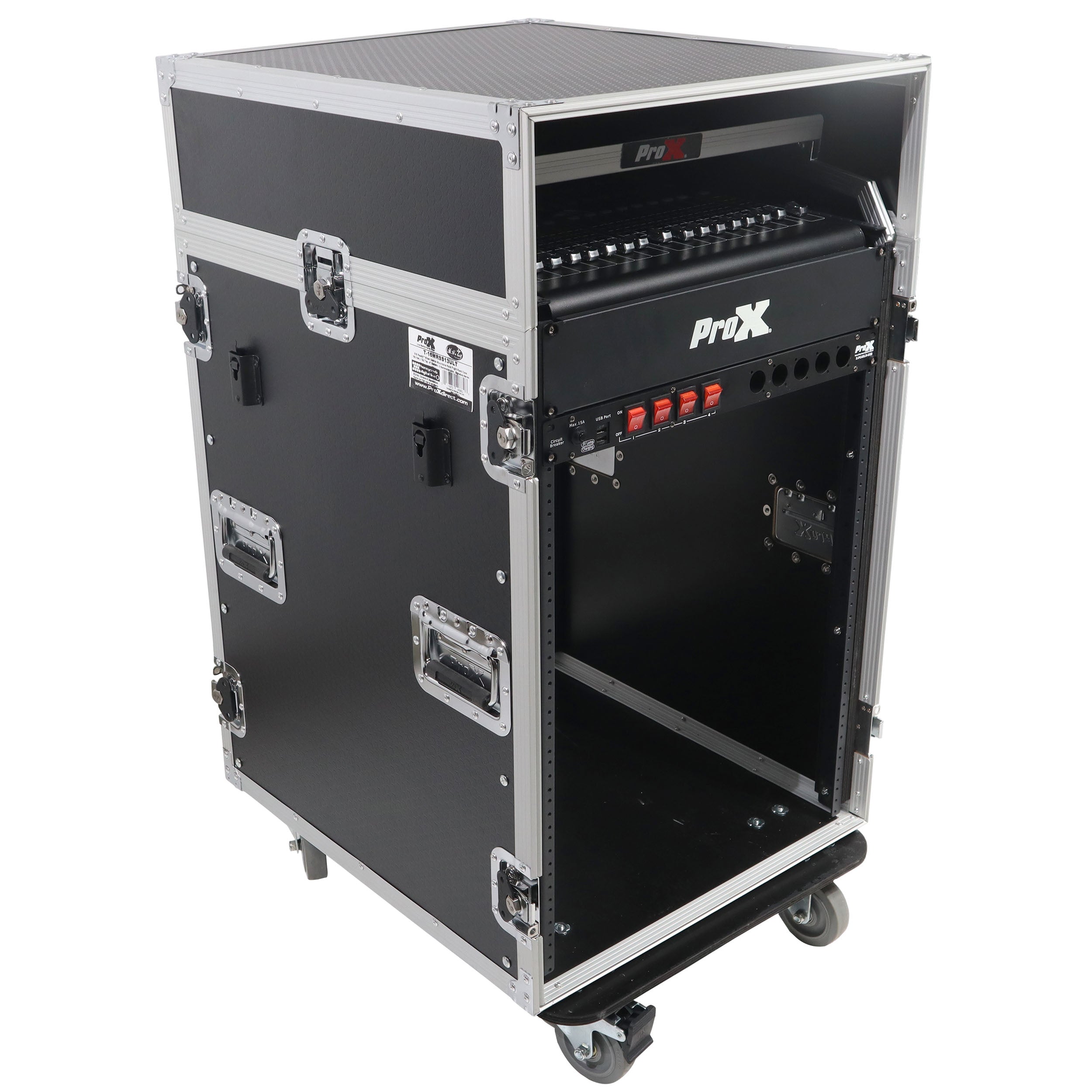 Universal 19 Rack-mount Mixer with 13U Top and 16U Front with 2 Side Work Tables