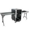 18U Space Amp Rack Mount ATA Flight Case 24 Inch Depth W-Casters