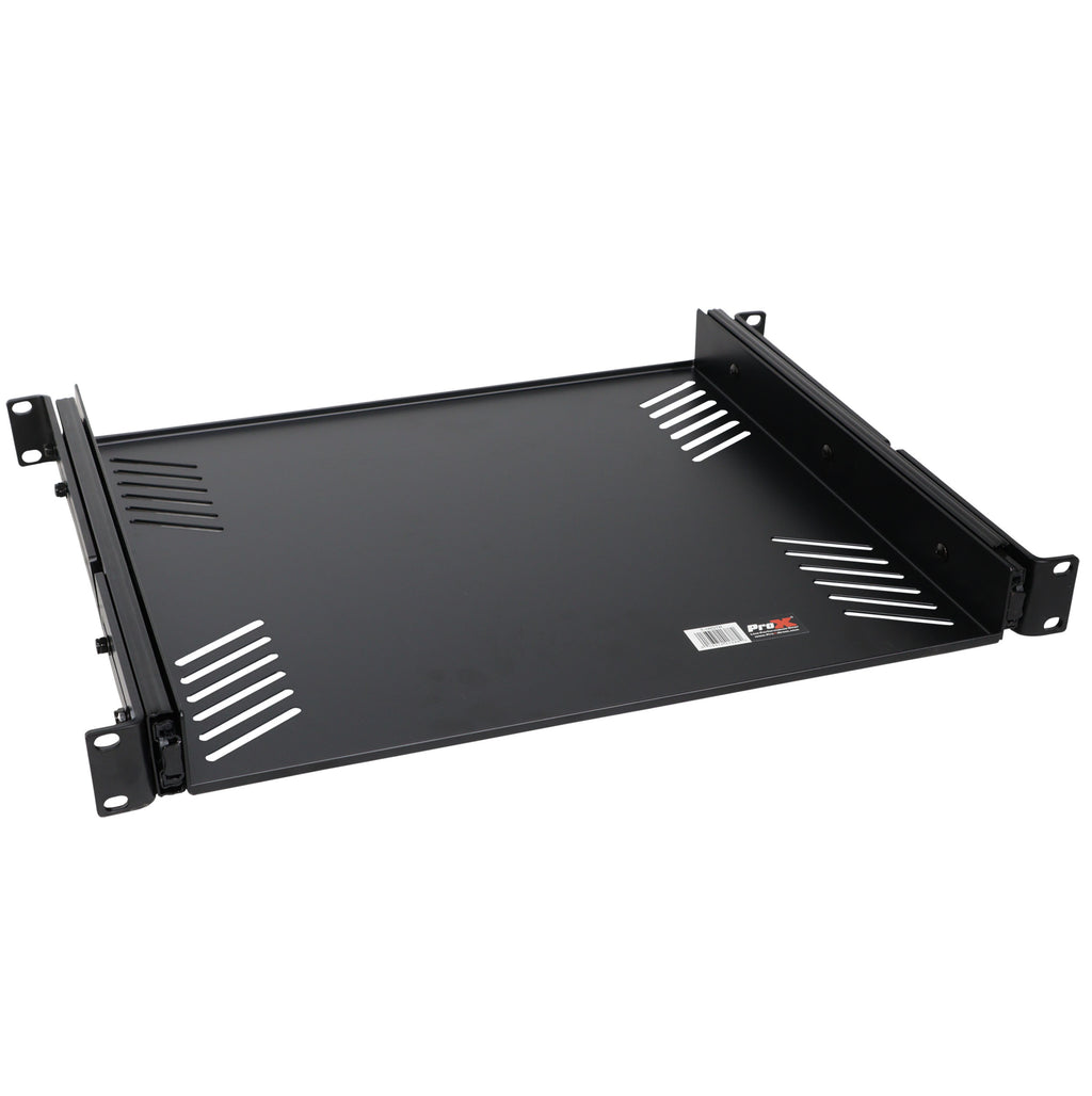 1U Ventilated Sliding Rack Tray Shelf fits 19" Standard Rack Mount