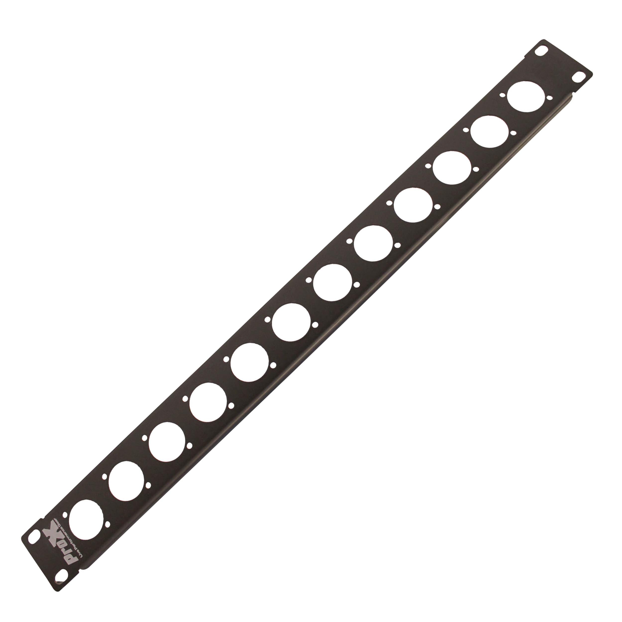 24PCS ProX 1U Rack Panel Punched for 12 XLR, Speaker twist connector or Power Connection compatible Connectors