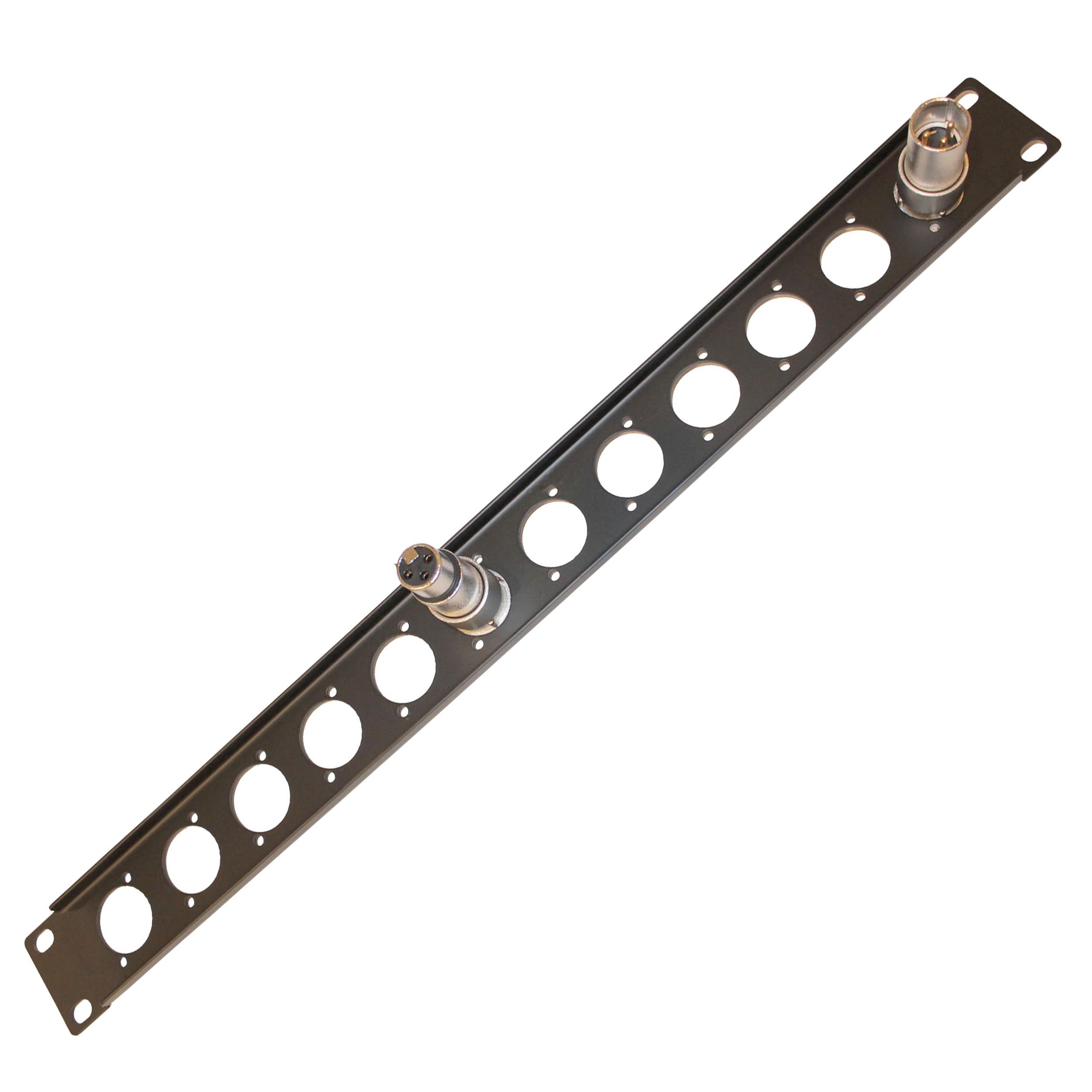 24PCS ProX 1U Rack Panel Punched for 12 XLR, Speaker twist connector or Power Connection compatible Connectors