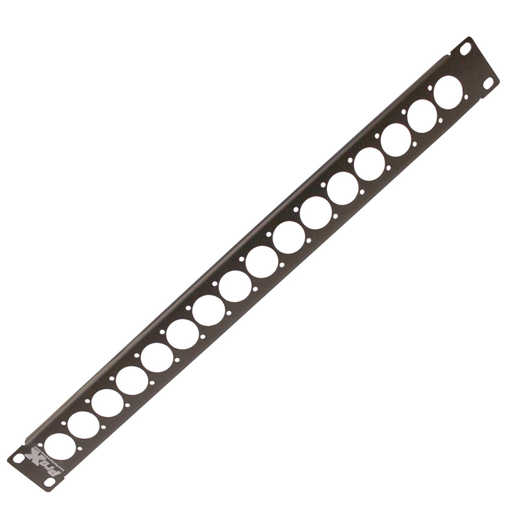 24PCS ProX 1U Rack Panel Punched for 16 XLR, Speaker twist connector or Power Connection compatible Connectors