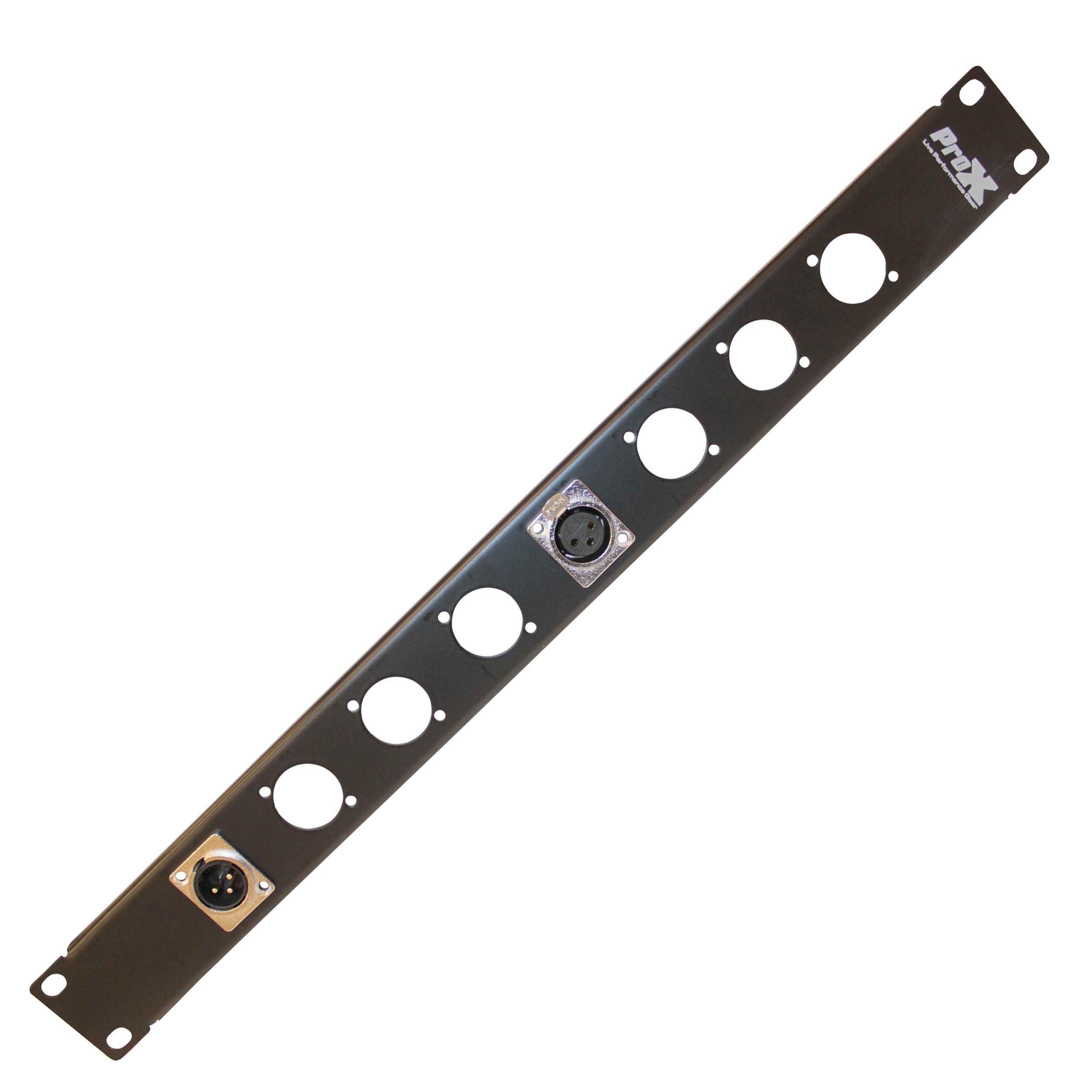 24PCS 1U Rack Panel Punched for 8 XLR, Speaker twist connector or power Connection Compatible Connectors