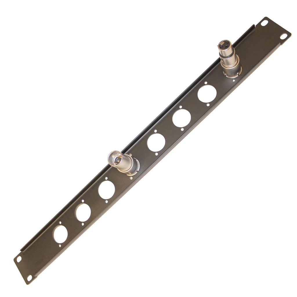 24PCS 1U Rack Panel Punched for 8 XLR, Speaker twist connector or power Connection Compatible Connectors