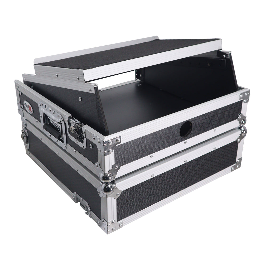 2U Rack Front and 10U Top Mixer Mobile DJ Combo ATA Flight Style Case