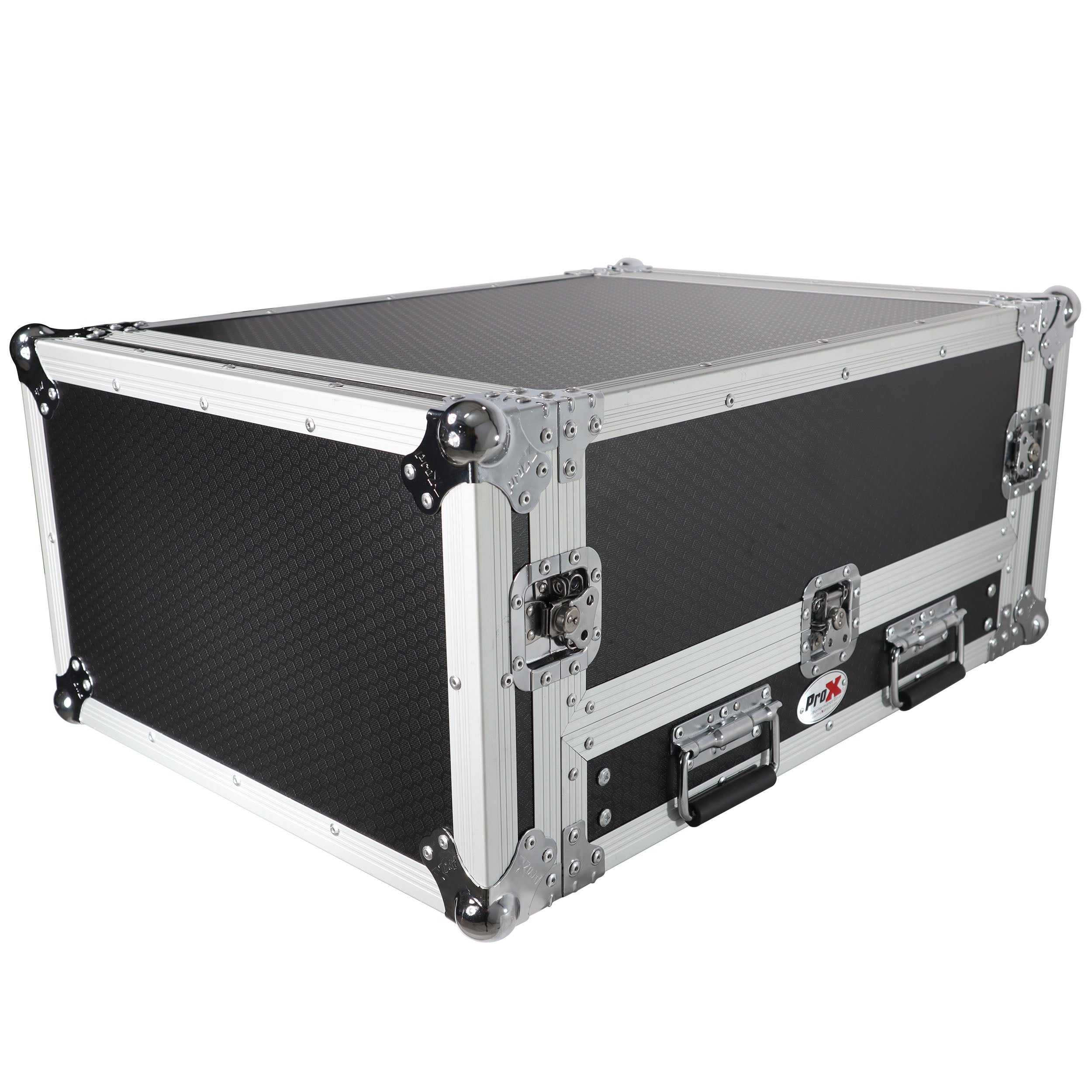13U Top Mixer and 2U Rack Combo Flight Case with Laptop Shelf and 3 removable doors