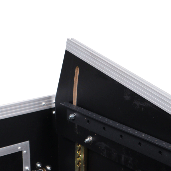 2U Vertical Rack Mount Flight Case with 10U Top for Mixer Combo Amp Rack