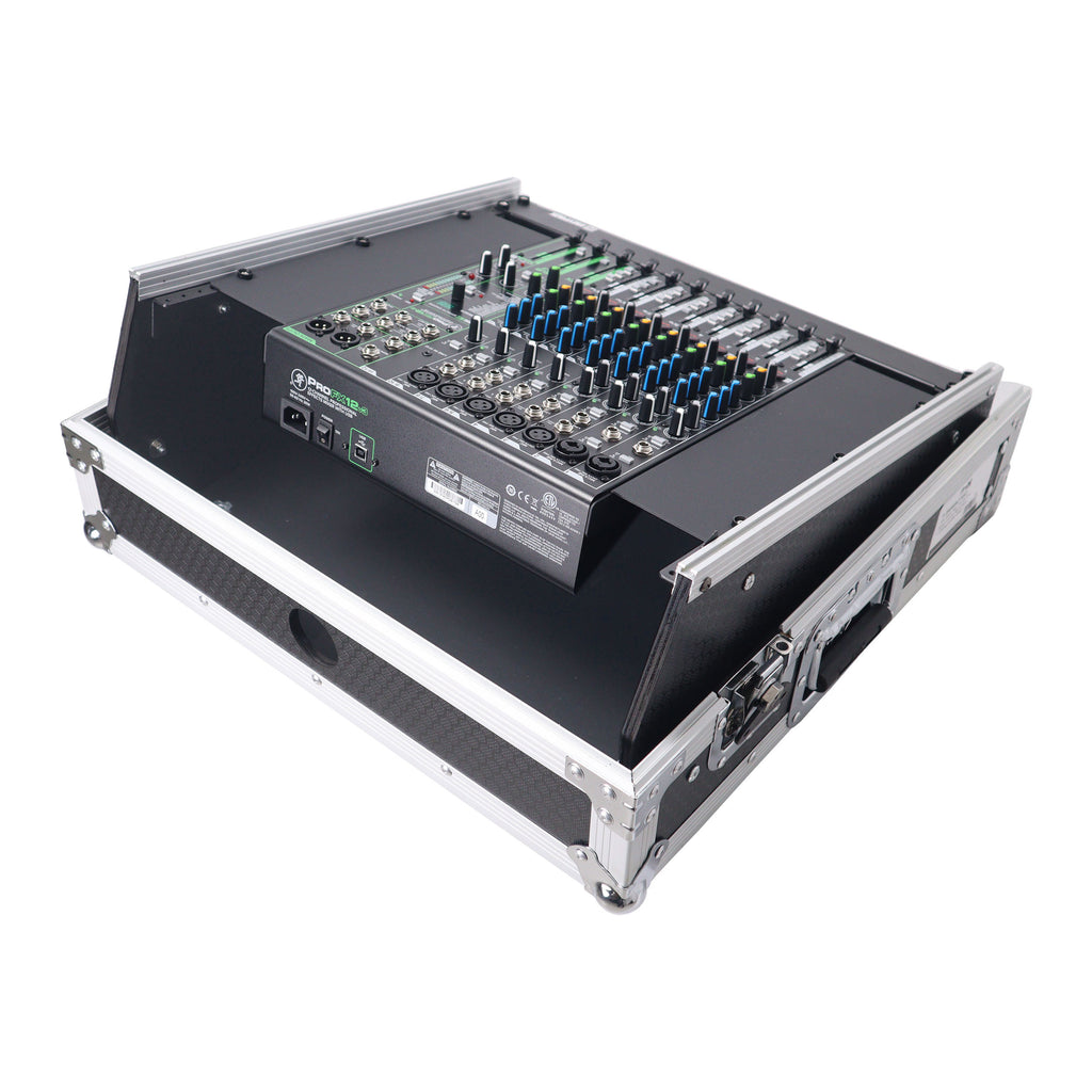 2U Vertical Rack Mount Flight Case with 10U Top for Mixer Combo Amp Rack