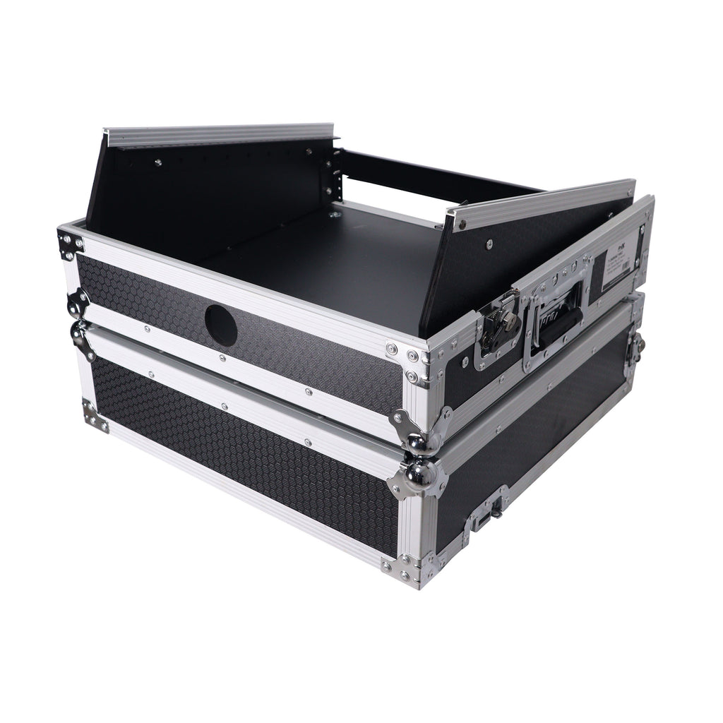 2U Vertical Rack Mount Flight Case with 10U Top for Mixer Combo Amp Rack