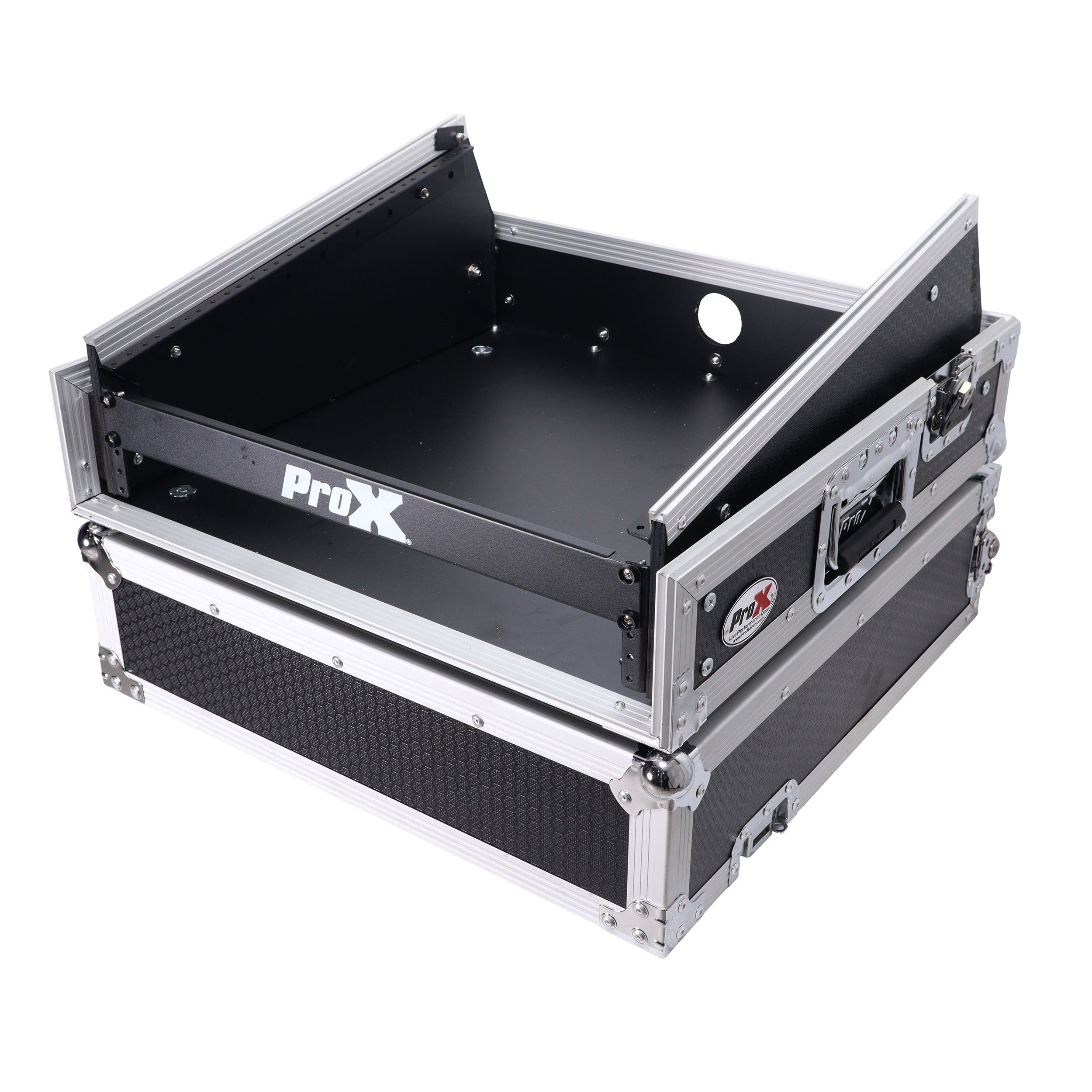 2U Vertical Rack Mount Flight Case with 10U Top for Mixer Combo Amp Rack