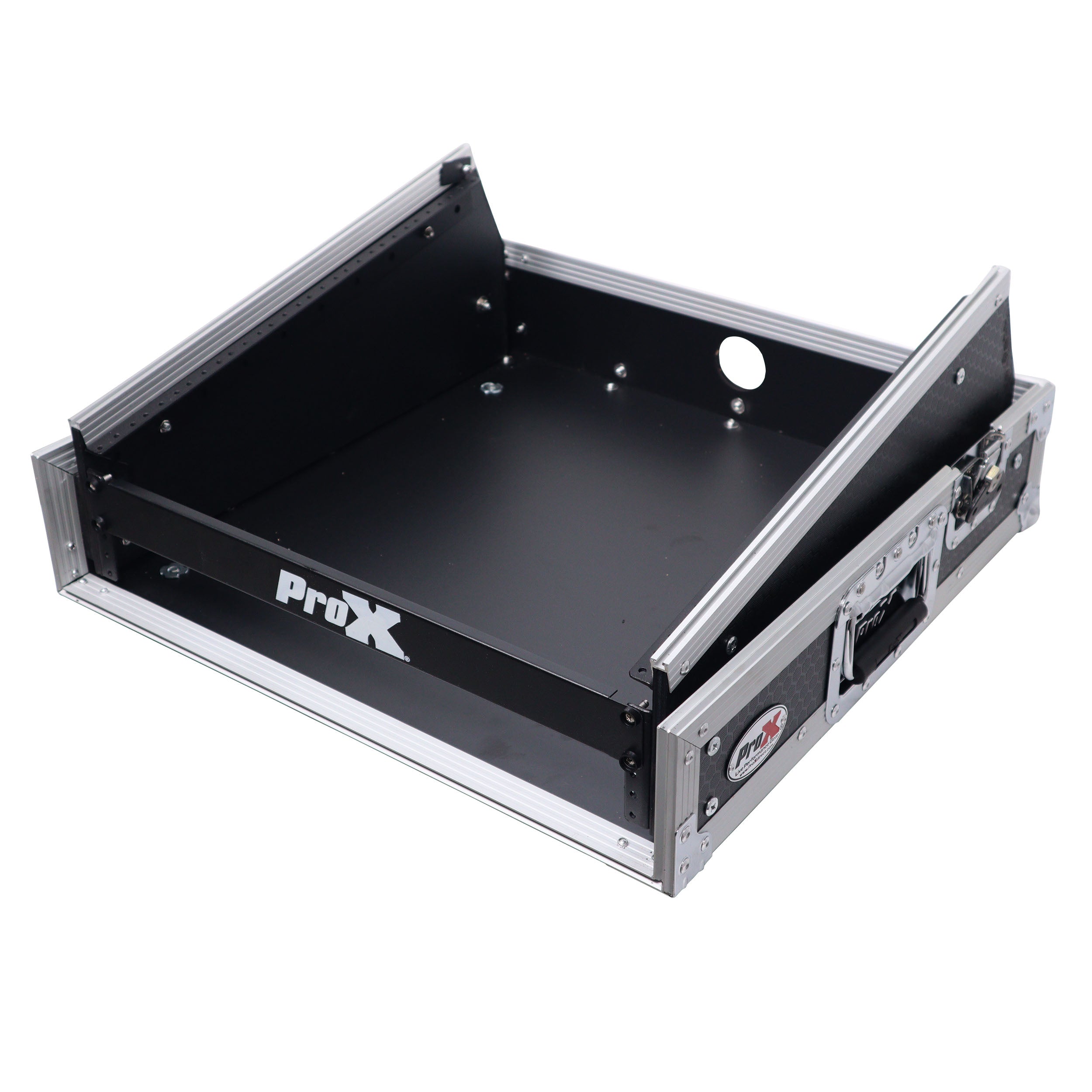 2U Vertical Rack Mount Flight Case with 10U Top for Mixer Combo Amp Rack