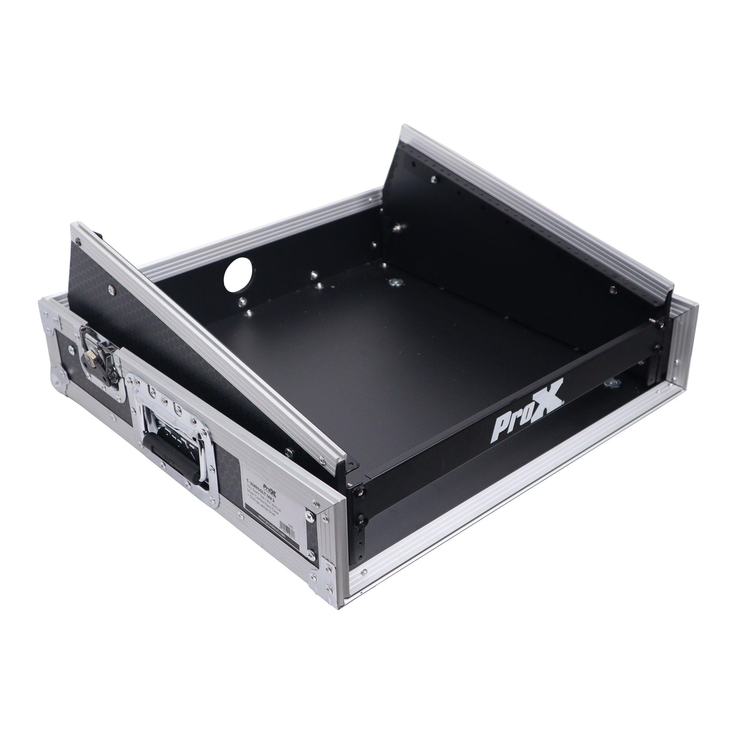 2U Vertical Rack Mount Flight Case with 10U Top for Mixer Combo Amp Rack