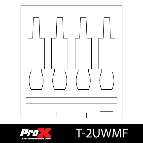 6PCS Replacement Foam  for 2U rack Rack Drawer Fits 4x Microphone