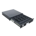 2U Rack Space Fits (4) MICs and Rack Mount Drawer with Foam for Audio, DJ, and IT Server rack cases.