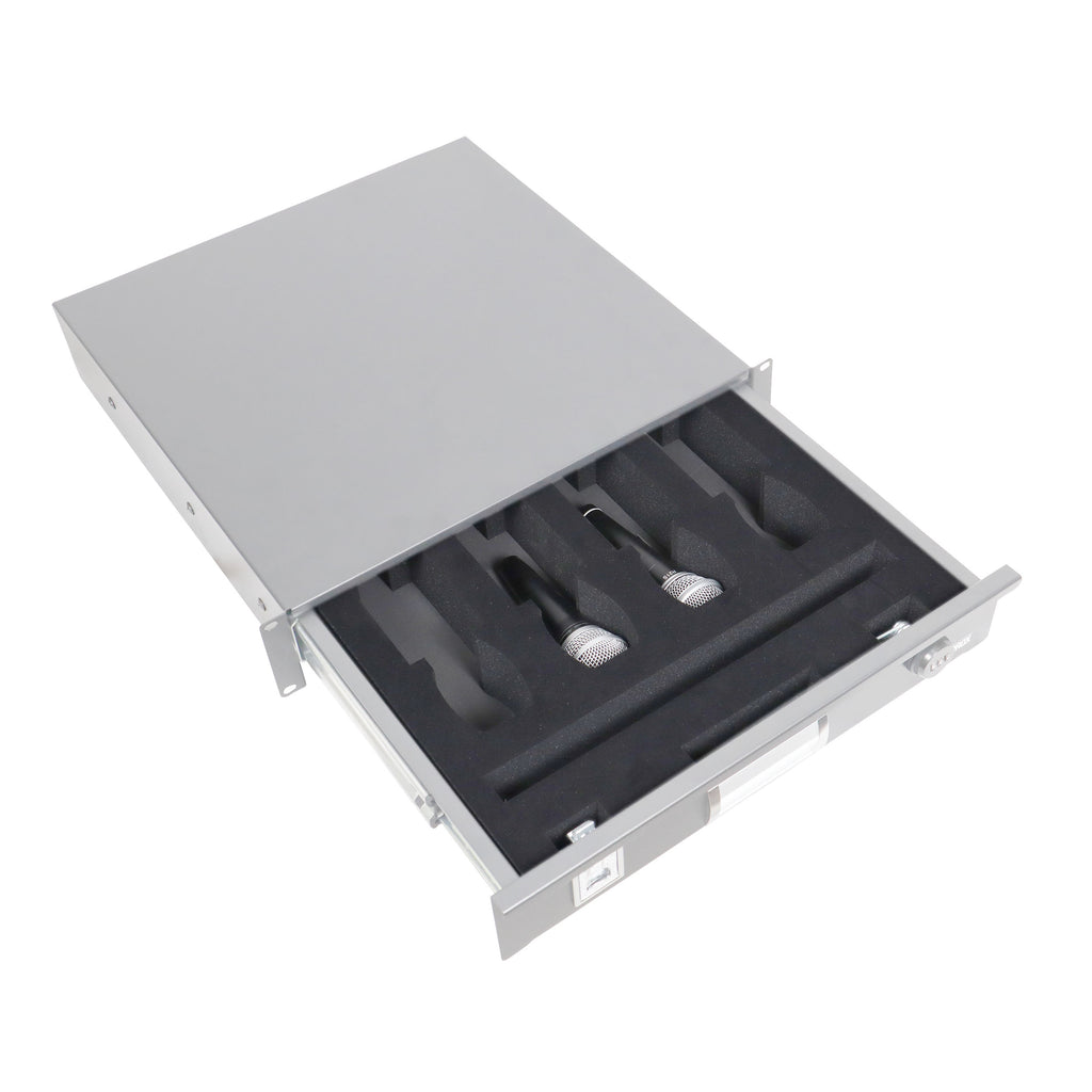 Replacement Foam  for 2U rack Rack Drawer Fits 4x Microphone
