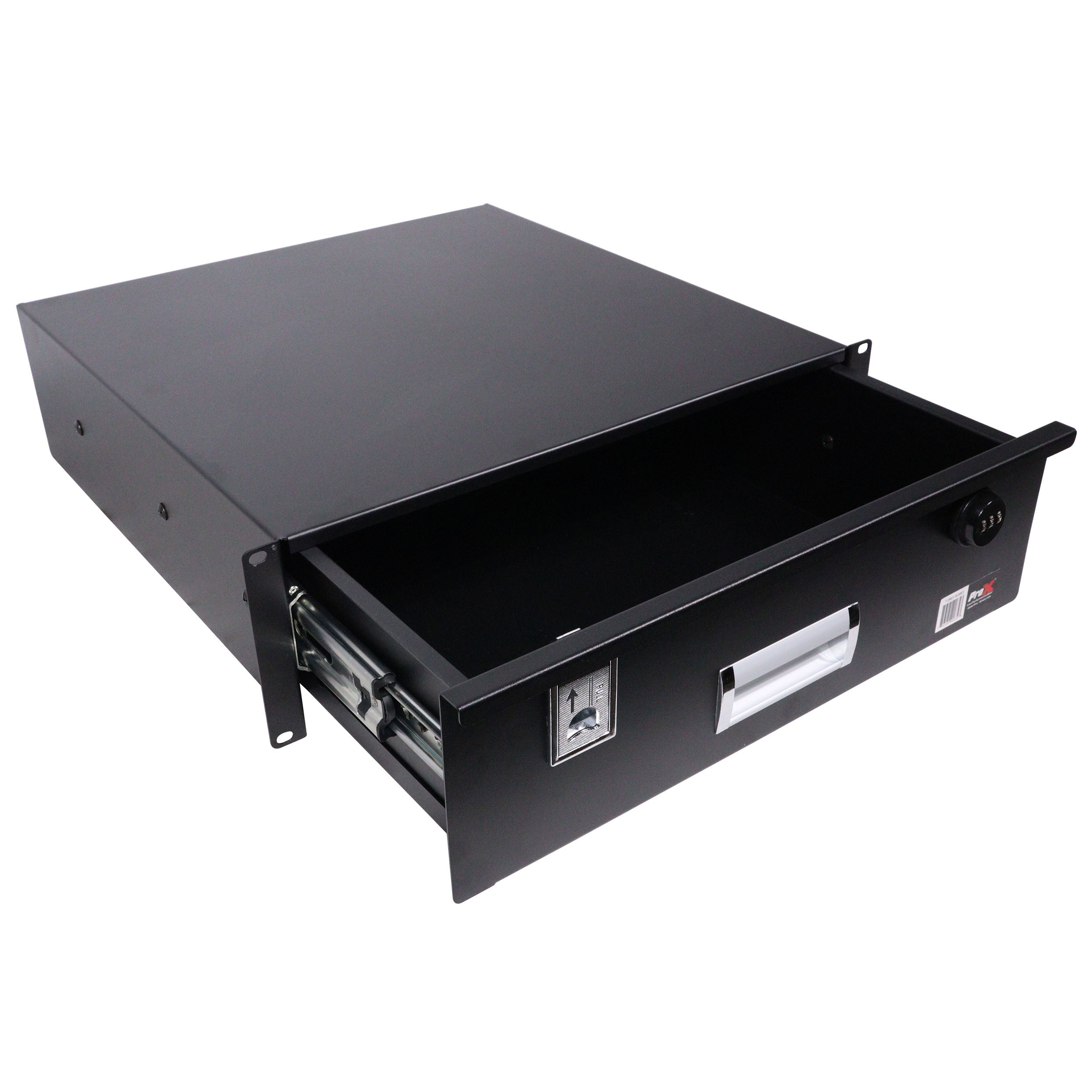 3U Rack Space 18" Depth Rack Mount Drawer for Audio, DJ, and IT Server rack cases.